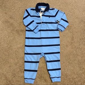 Ralph Lauren Striped Cotton Rugby Coveralls